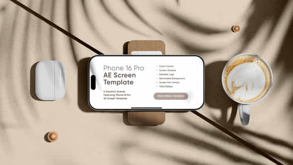 Phone 16 Pro App Preview Screen Mockup - VideoHive 57113108