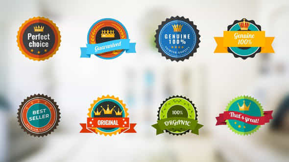 8 Badges - VideoHive 47602533