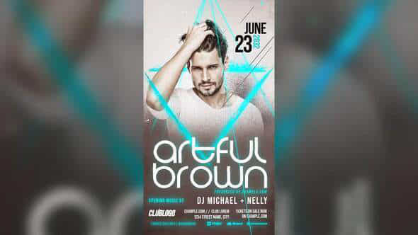 Animated Dj Nightclub Flyer Template - VideoHive 59252144