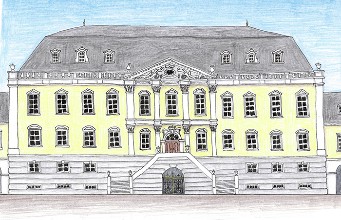 Front facade of the Sedaverian Royal Palace