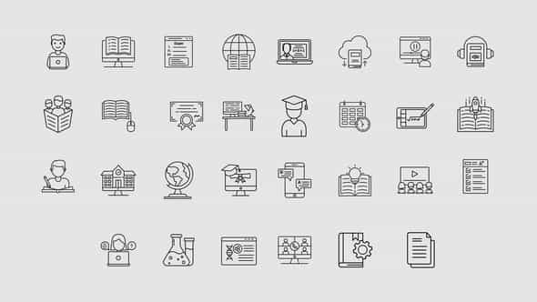 Online Learning Line - VideoHive 34462842