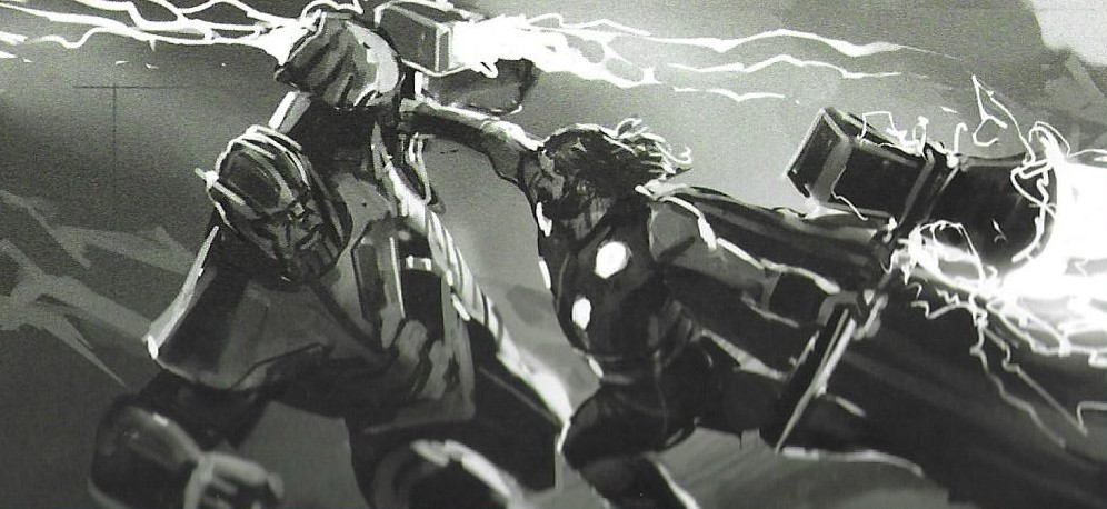 Avengers Endgame Concept Art Shows Captain America Staring Down Thanos And His Entire Army