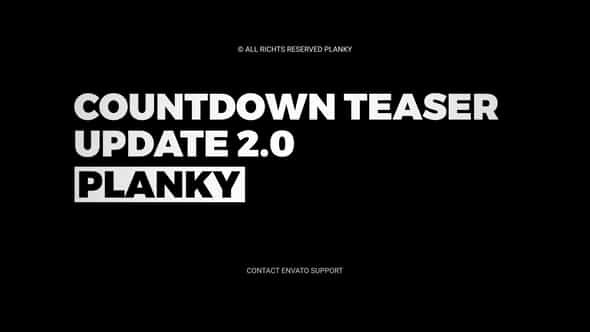 Countdown Teaser - VideoHive 21037722