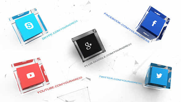 Elegant Social Cubes - VideoHive 6877872