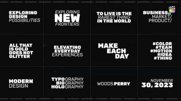 Text Animation Fcpx - VideoHive 53327111