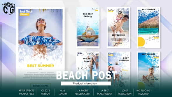 Travel Beach Social Promo B178 - VideoHive 34250048