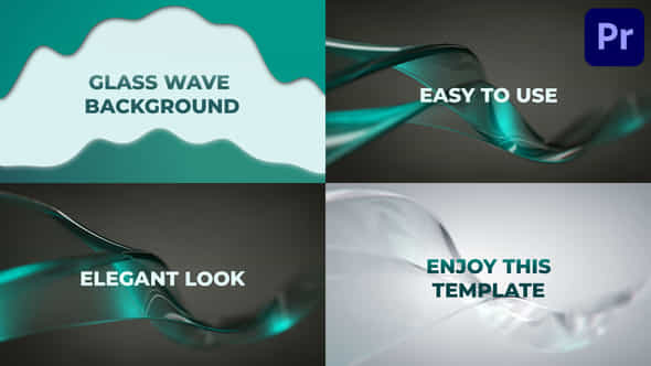 Glass Wave Backgrounds - VideoHive 45374199