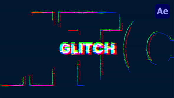 Glitch Text Intro - VideoHive 38284370