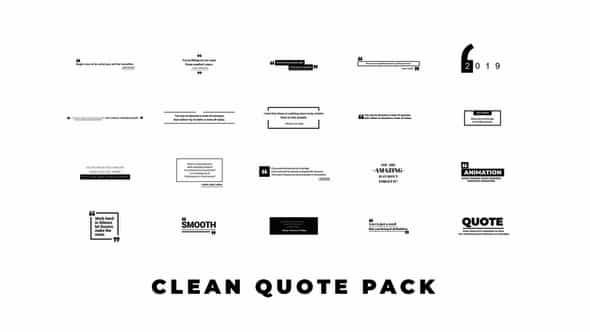 Clean Quotes - VideoHive 23485104