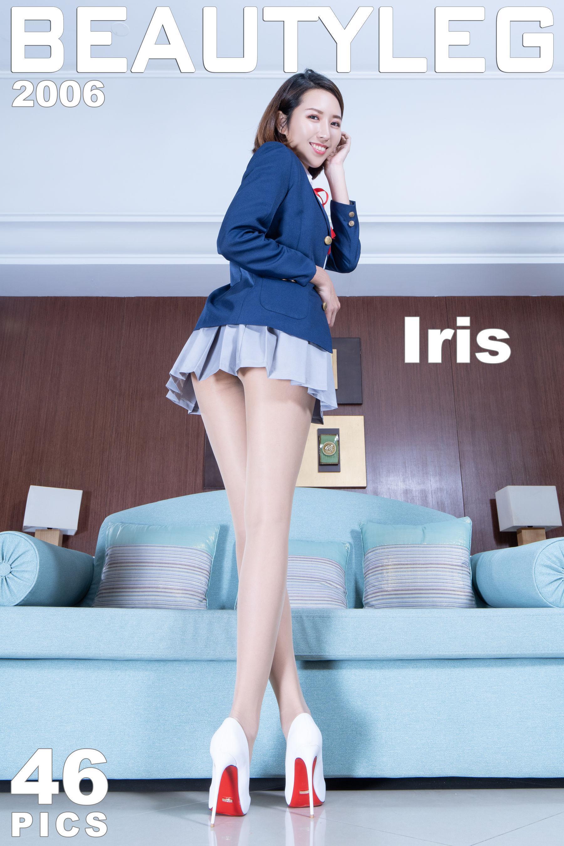 [Beautyleg] No.2006 Iris – 肉丝校服美腿+黑丝OL写真