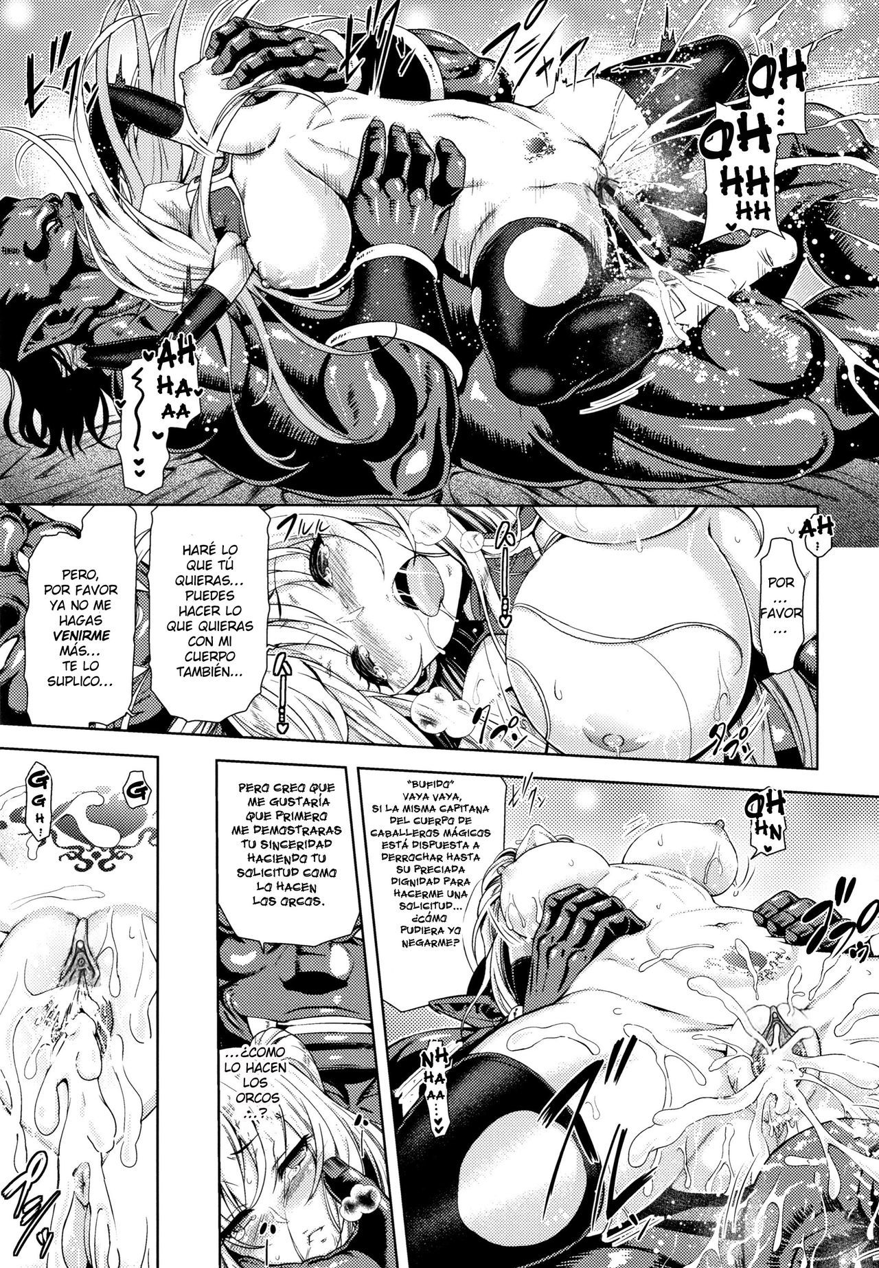 [Yamada Gogogo] Erona -Orc no Inmon ni Okasareta Onna Kishi no Matsuro-  Erona -La Caída de una Hermosa Guerrera Maldecida con la Lasciva Marca de un Orco + Epílogo [Spanish] {meiwow + k