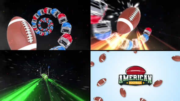 American Football Logo - VideoHive 48520927