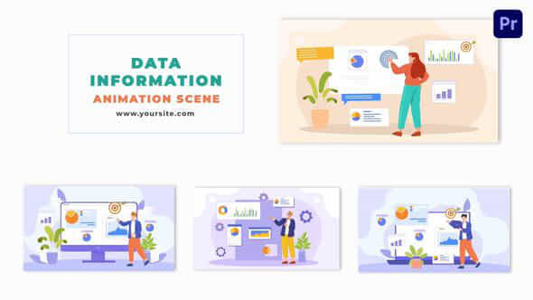 Data Visualization Concept Vector Animation Scene - VideoHive 48803139