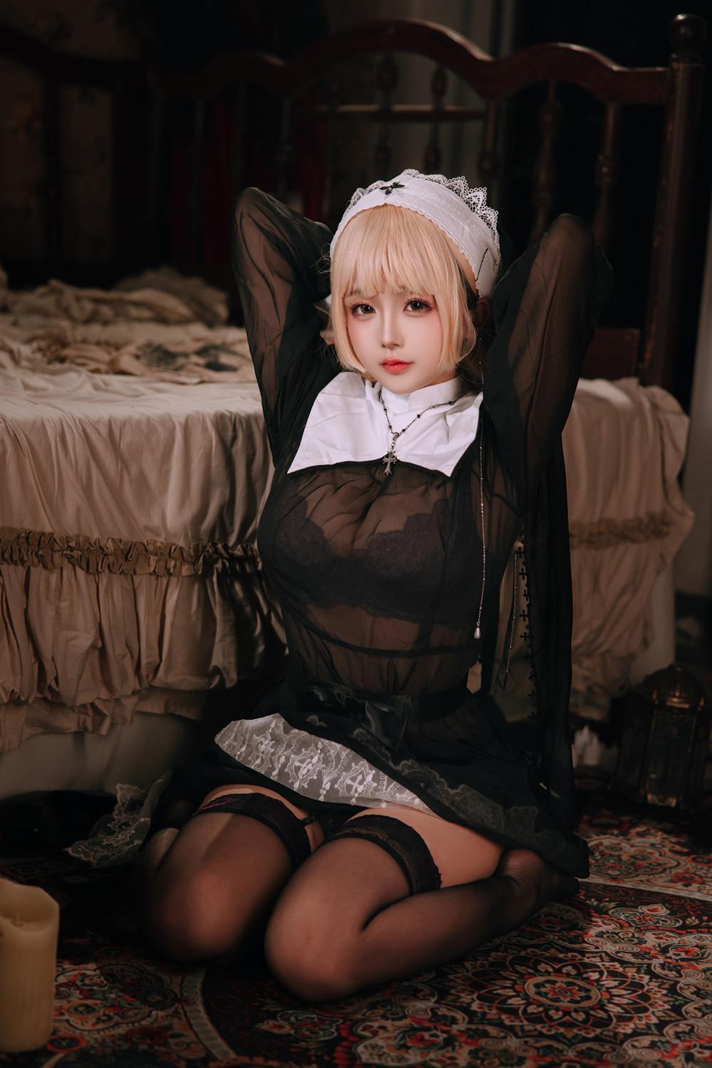 Cosplay Rinaijiao日奈娇 – 禁忌修女 Set.01(19)