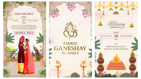 Indian Wedding Invitation After Effect Templates - VideoHive 56282027