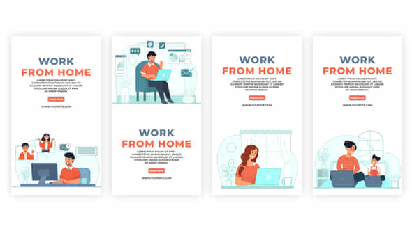 Work From Home - VideoHive 39061304