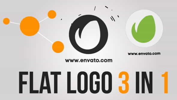 Flat Logo 3 in 1 - VideoHive 14061298