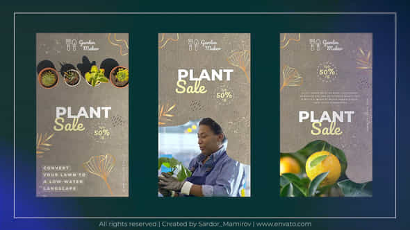 Garden Instagram Story Mogrt - VideoHive 51948126