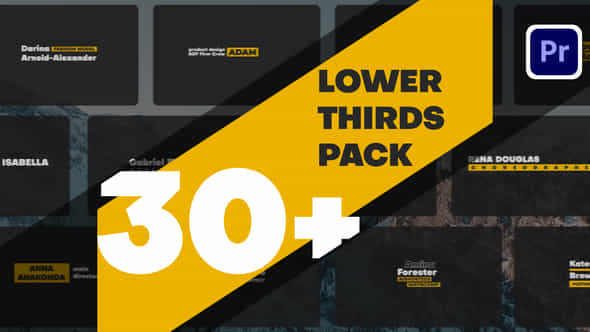 Lower Thirds Pack Premiere Pro - VideoHive 49175807