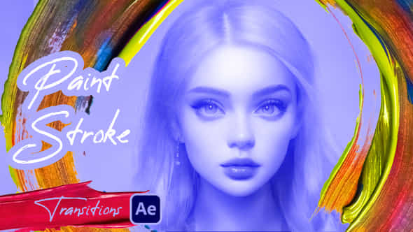 Paint Stroke Transitions - VideoHive 45985413