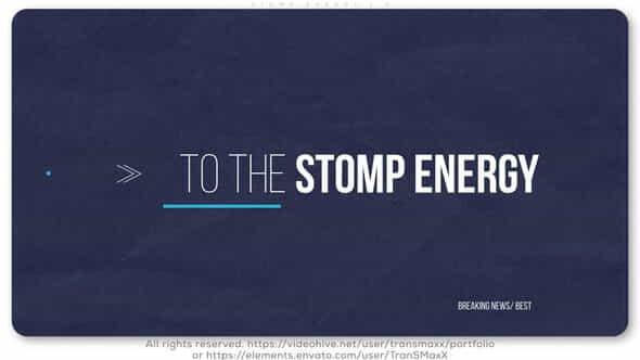Stomp Energy 1.0 - VideoHive 26770084
