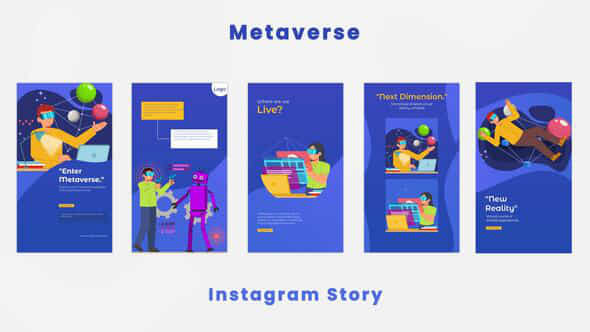 Vr Metaverse Instagram Story - VideoHive 44419994
