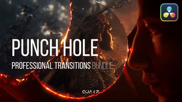 Punch Hole Transitions For Davinci Resolve - VideoHive 55612485