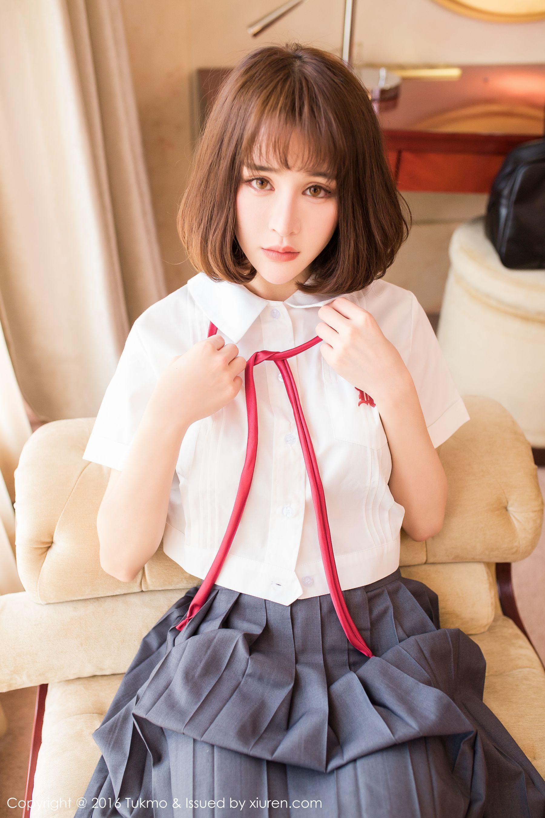 Cheryl青树《学生制服系列》 [兔几盟Tukmo] Vol.093 写真集(3)