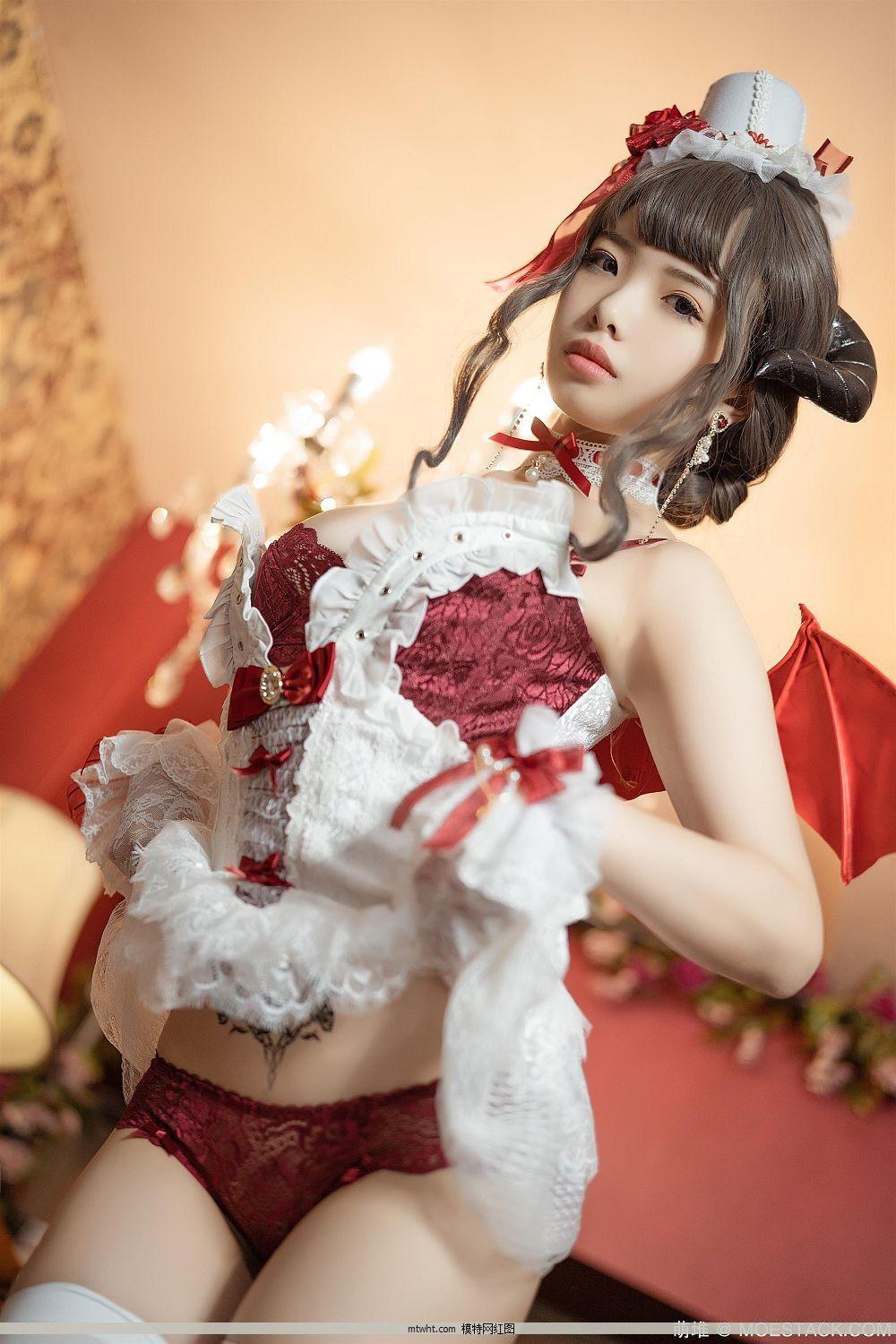 微博红人Coser2.5次元写真@雯妹 NO.018 魅魔本 Elegant devil[35P](26)