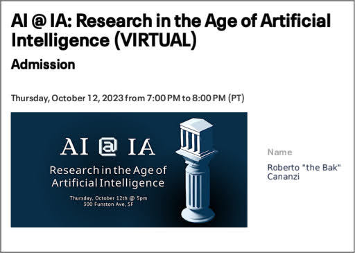 AI @ IA: Research in the Age of Artificial Intelligence - Roberto il Bak Cananzi