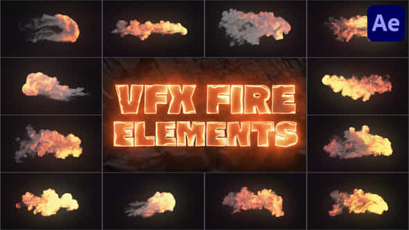 Vfx Fire Elements For After Effects - VideoHive 51093200