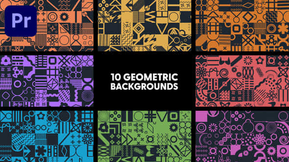Geometric Backgrounds - VideoHive 43450432