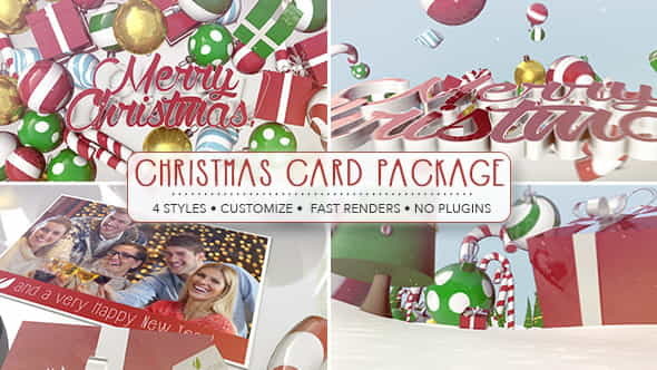 Christmas Card Package - VideoHive 9614673