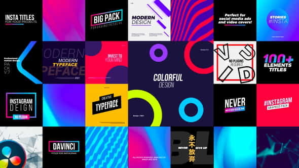 Instagram Elements Pack | DaVinci - VideoHive 30089849