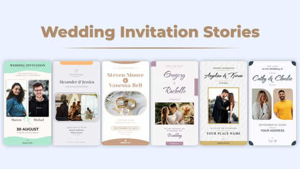 Wedding Invitation Stories - VideoHive 59139945