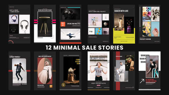 Minimal Sale Stories - VideoHive 38542160