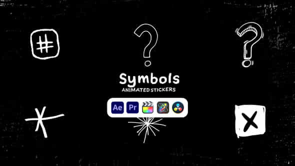 Symbols Animated Stickers - VideoHive 50571416