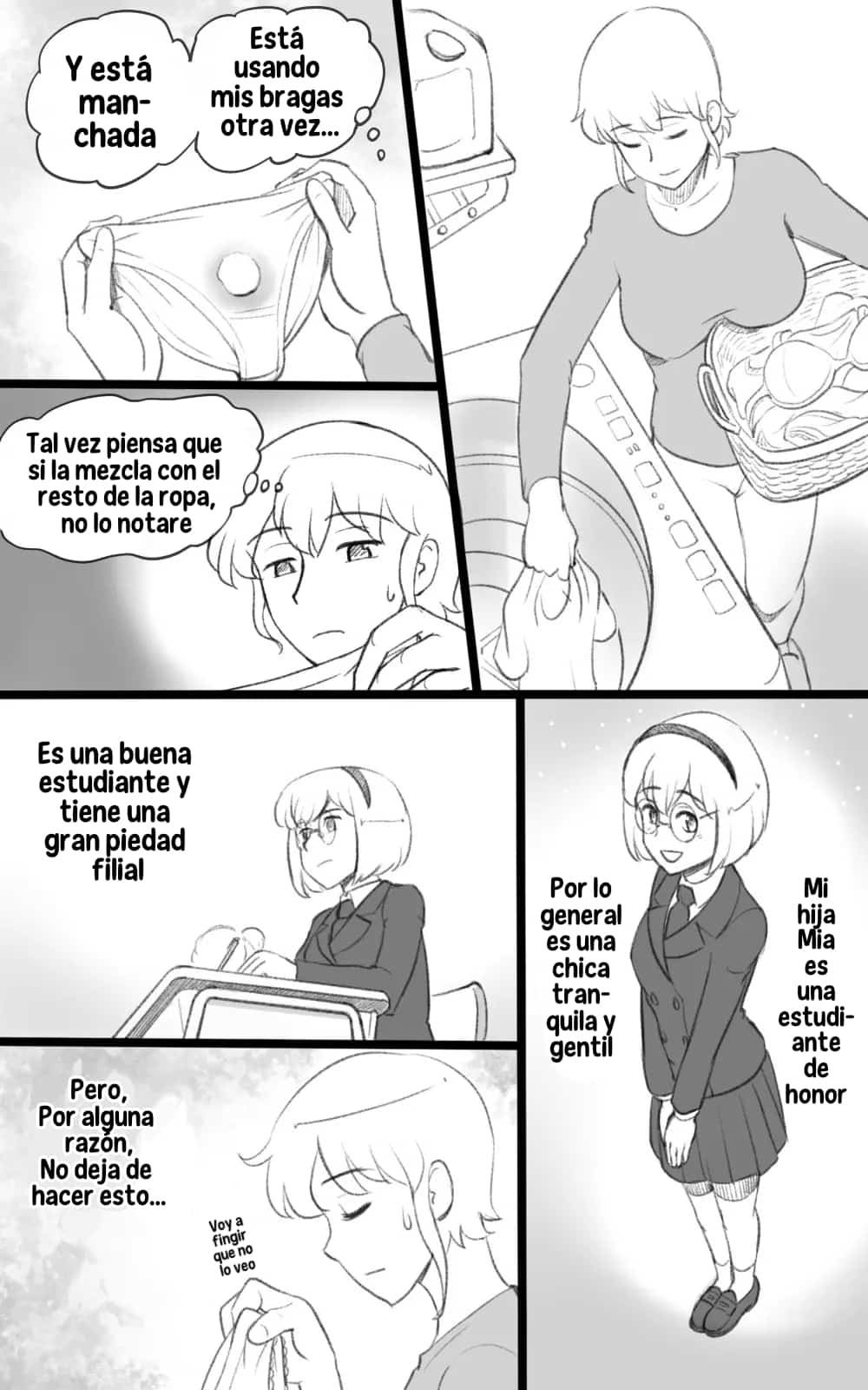 [pink-noise (Mizuiro Megane)] Futakoi ~Futanari Musume wa Mama ni Koi o Suru~ [Spanish]