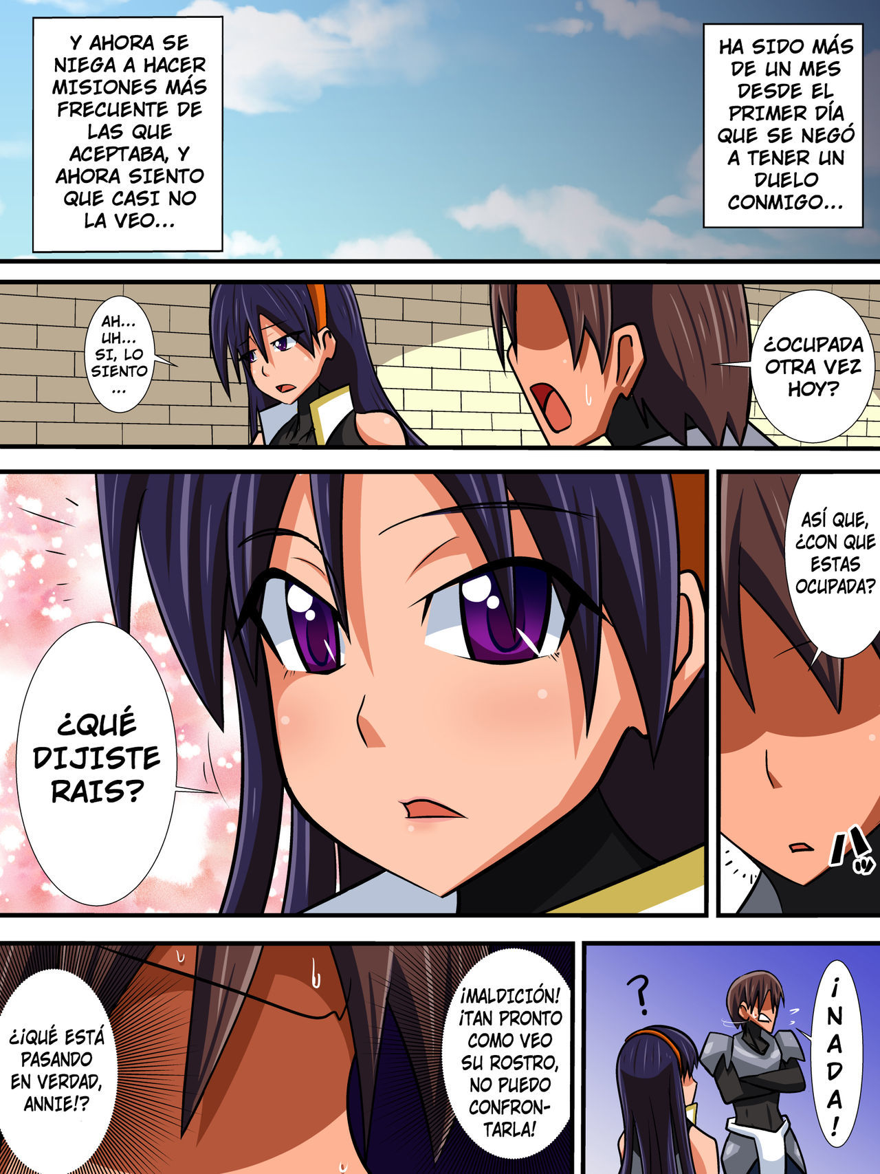 [Haneinu] Osananajimi no Onna Kishi ga Oujo ni Naru Made Zenpen [Yumrod] [Spanish]