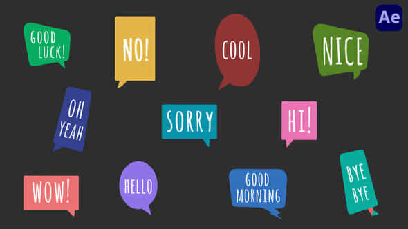 Colorful Speech Bubbles - VideoHive 37675899