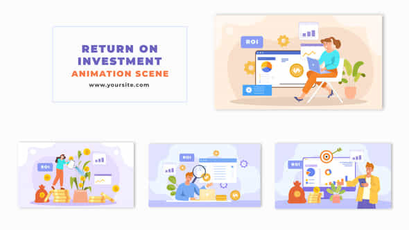 ROI Concept Flat - VideoHive 48570988