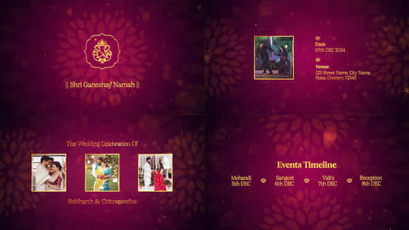 Indian Wedding Invitation - VideoHive 55392943