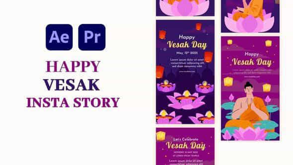 Happy Vesak Instagram Story - VideoHive 57922763