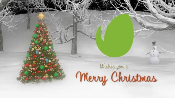 Merry Christmas Logo Intro - VideoHive 34939090