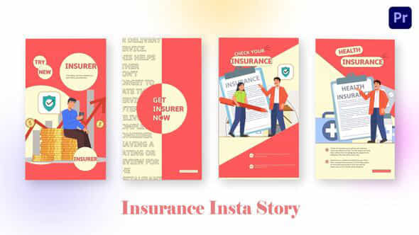 Insurance Instagram Story - VideoHive 44604316