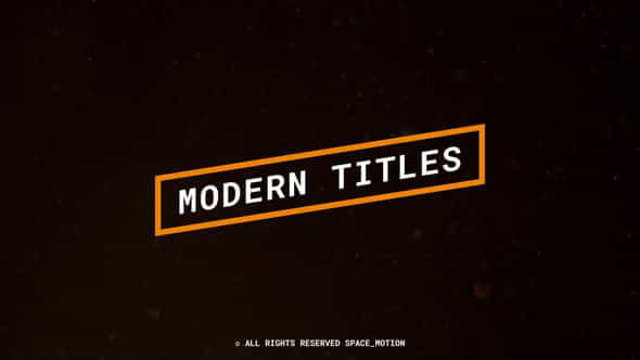 Modern Title - VideoHive 47826488