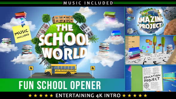 School Education Kids Intro - VideoHive 22606032