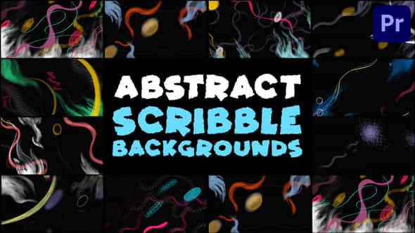 Abstract Scribble Backgrounds - VideoHive 45548500