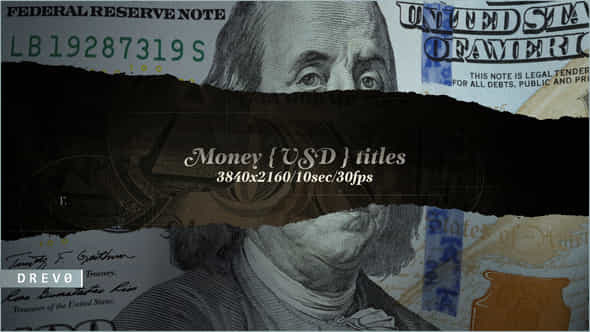 Money Usd Titles - VideoHive 40168515