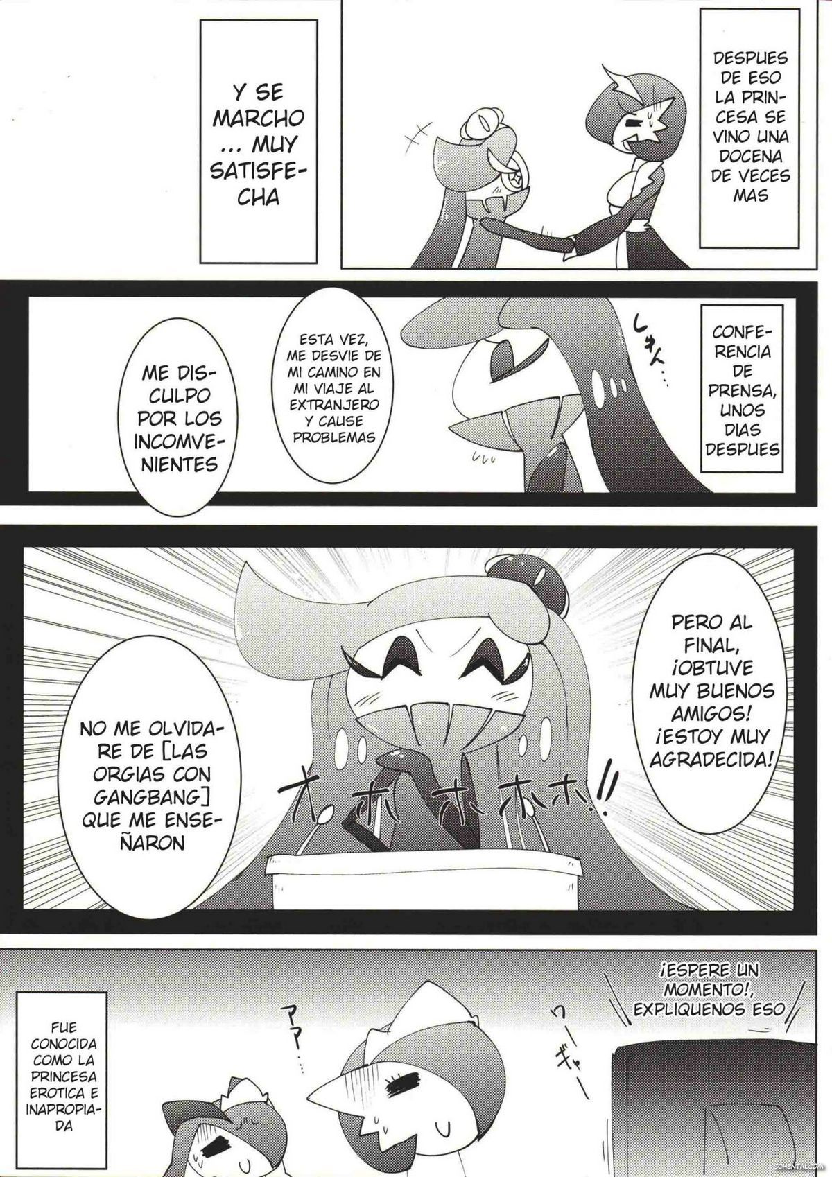 Wagamama ohimesama to jūsha (?)-Tachi (Pokémon) xxx comics manga porno doujin hentai español sexo 